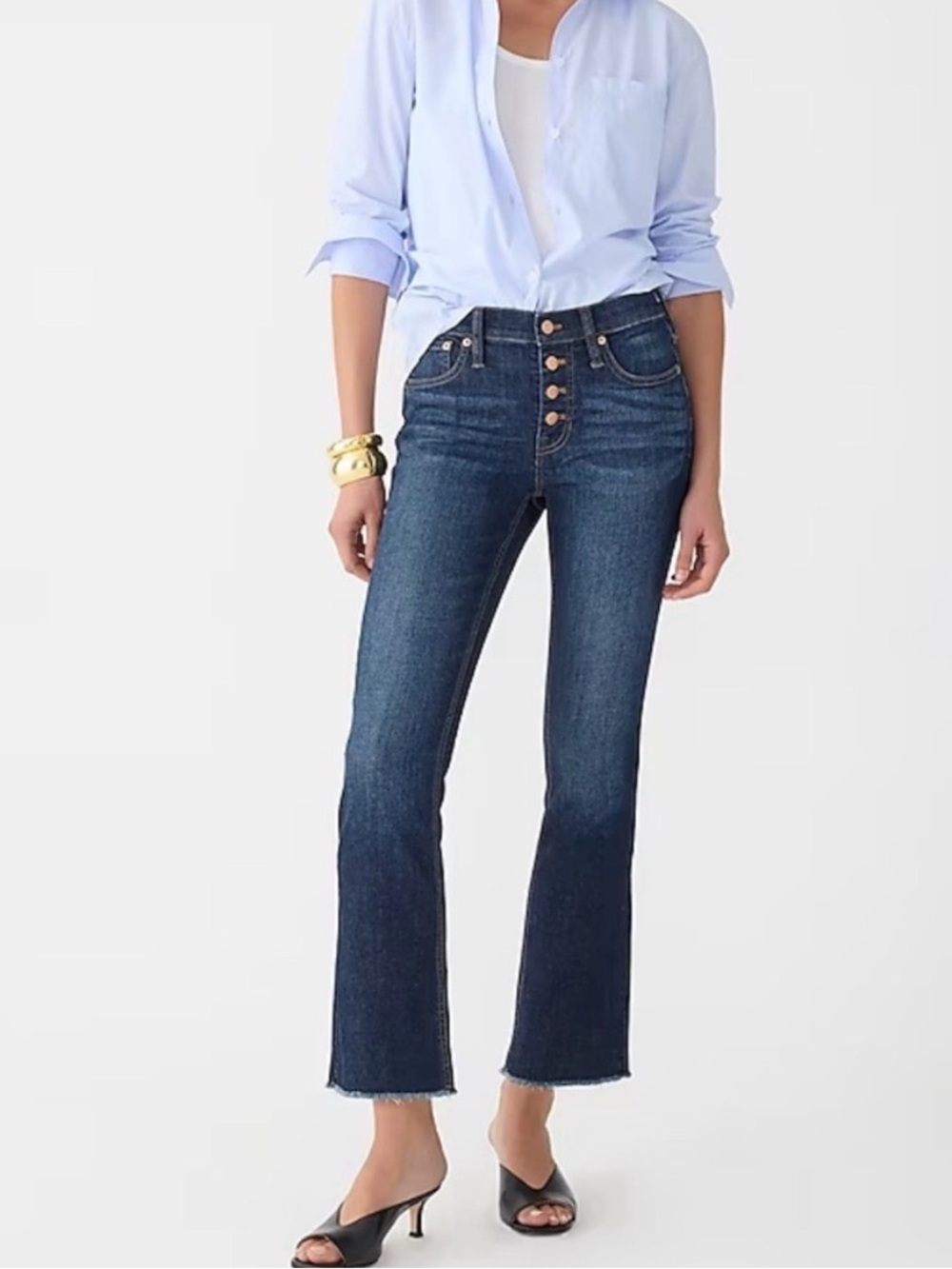 J. Crew High Rise Flare Crop